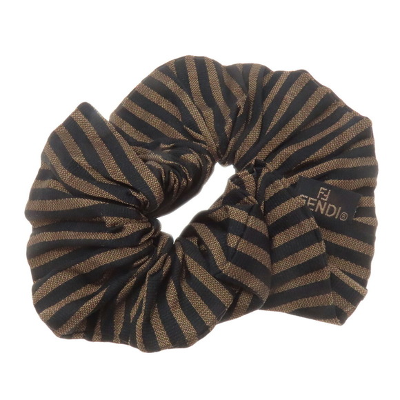 FENDI Scrunchie Pecan Hair Canvas Women's - Picture 2 of 4